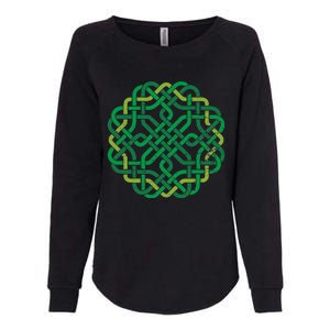 Celtic Knot Gaelic Knotwork St Patrick's Day Womens California Wash Sweatshirt