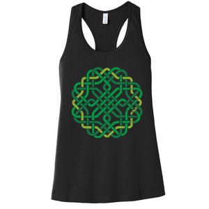 Celtic Knot Gaelic Knotwork St Patrick's Day Women's Racerback Tank