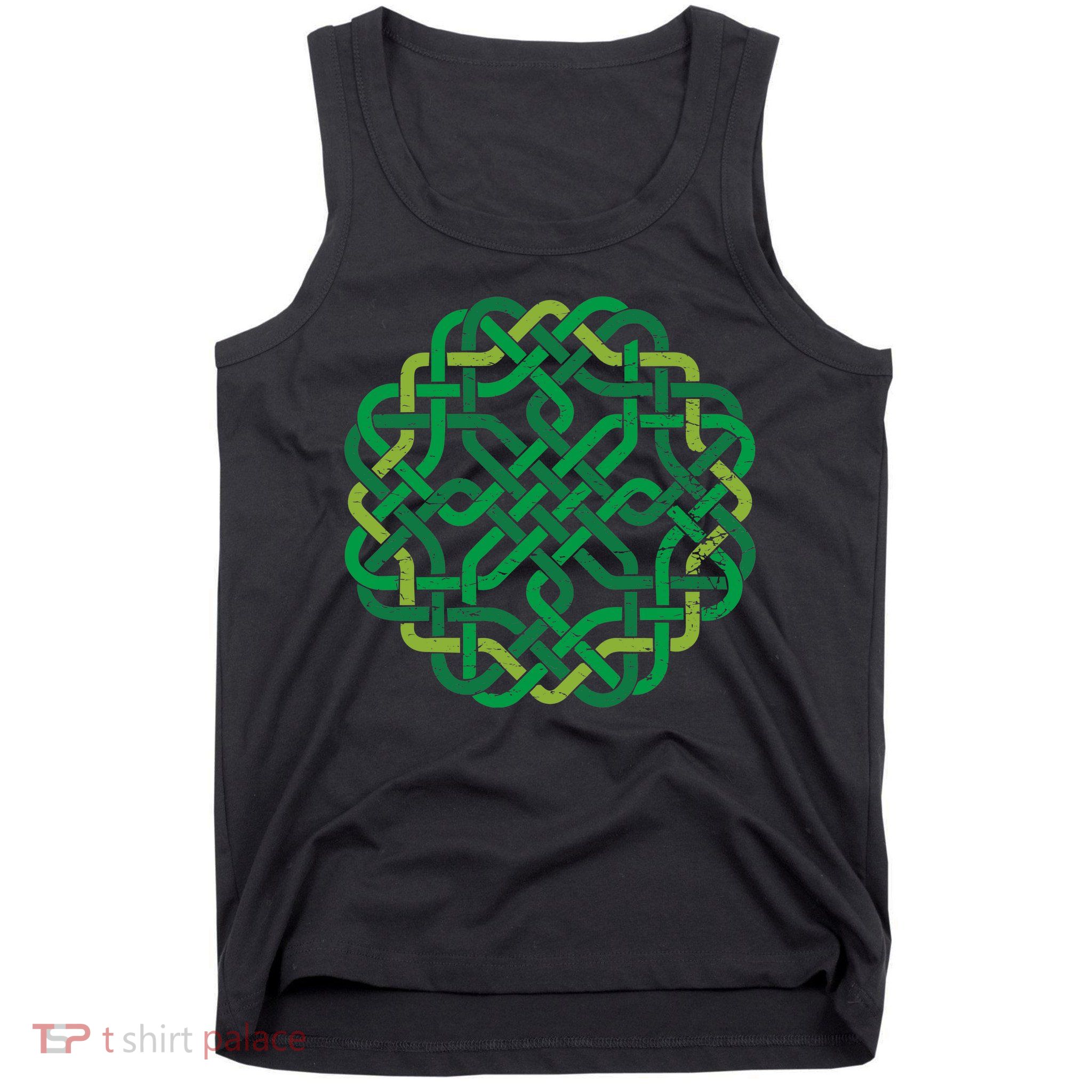 Celtic Knot Gaelic Knotwork St Patrick's Day Tank Top