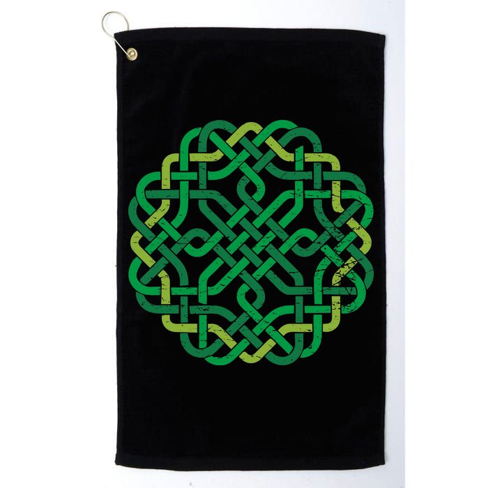 Celtic Knot Gaelic Knotwork St Patrick's Day Golf Towel