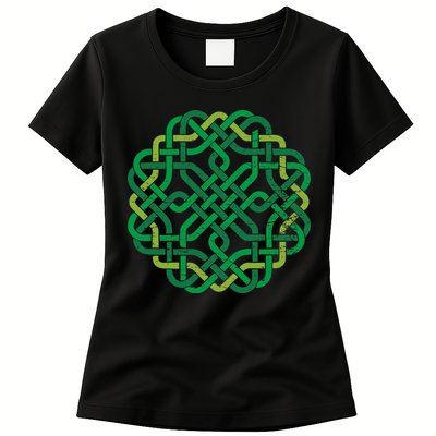Celtic Knot Gaelic Knotwork St Patrick's Day Womens T-Shirt