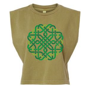 Celtic Knot Gaelic Knotwork St Patrick's Day Garment-Dyed Women's Muscle Tee