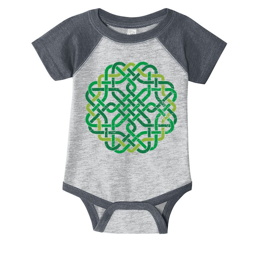 Celtic Knot Gaelic Knotwork St Patrick's Day Infant Baby Jersey Bodysuit