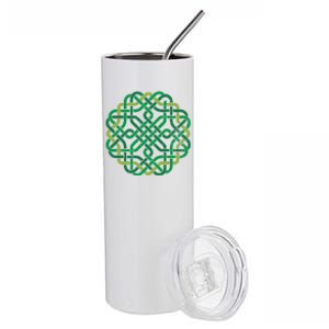 Celtic Knot Gaelic Knotwork St Patrick's Day Stainless Steel Tumbler