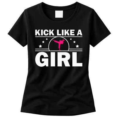 Cool Karate Gift Kickboxing Karate Lover Taekwondo Cute Karate  Womens T-Shirt
