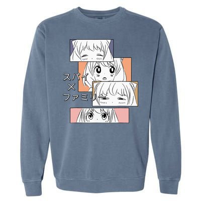 Cute Kawaii Girl Emotions X Family Anime Manga Japanese Garment-Dyed Sweatshirt