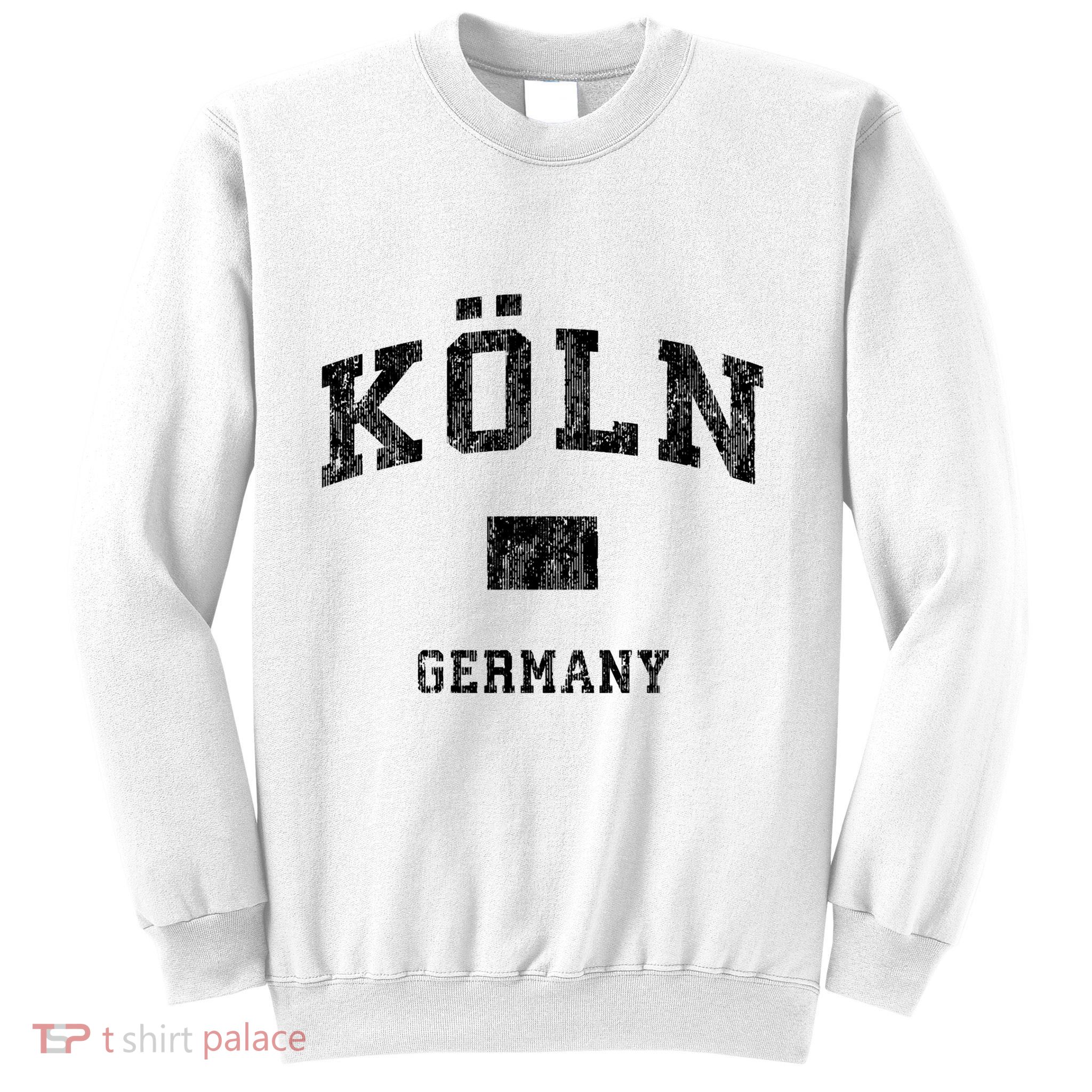 Cologne Koln Germany Vintage Athletic Sports Design Hoo Sweatshirt