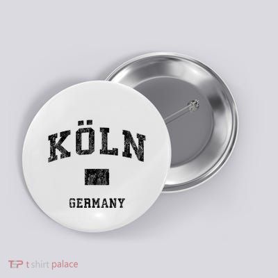 Cologne Koln Germany Vintage Athletic Sports Design Hoo Button