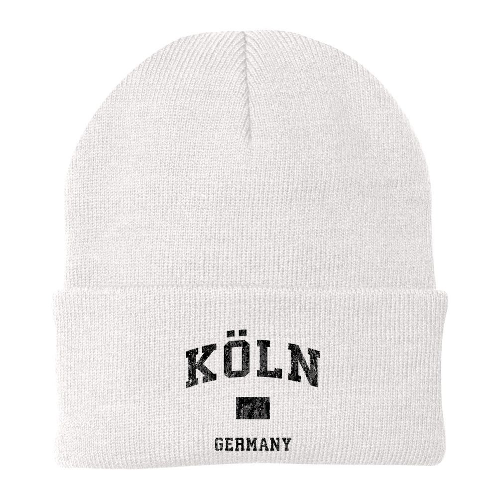 Cologne Koln Germany Vintage Athletic Sports Design Hoo Beanie