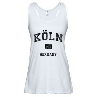Cologne Koln Germany Vintage Athletic Sports Design Hoo Ladies Essential Flowy Tank