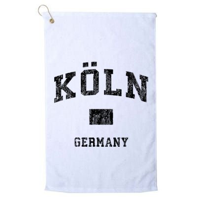 Cologne Koln Germany Vintage Athletic Sports Design Hoo Golf Towel