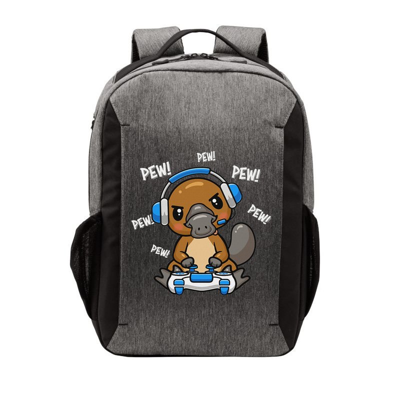 Cute Kawaii Gamer Platypus Lover Vector Backpack