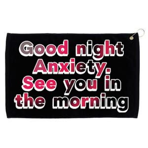 Cherry Kitten Good Night Anxiety See You In The Morningt Grommeted Golf Towel