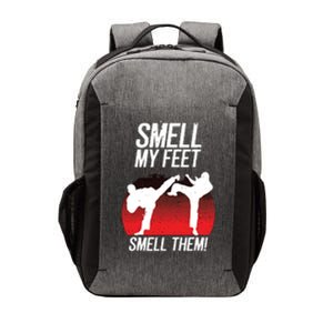 Cool Karate Gift For Funny Smell My Feet Karate Vector Backpack