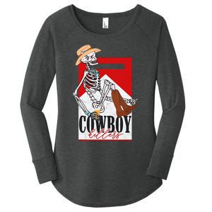 Cowboy Killer Graphic Tee Women's Perfect Tri Tunic Long Sleeve Shirt