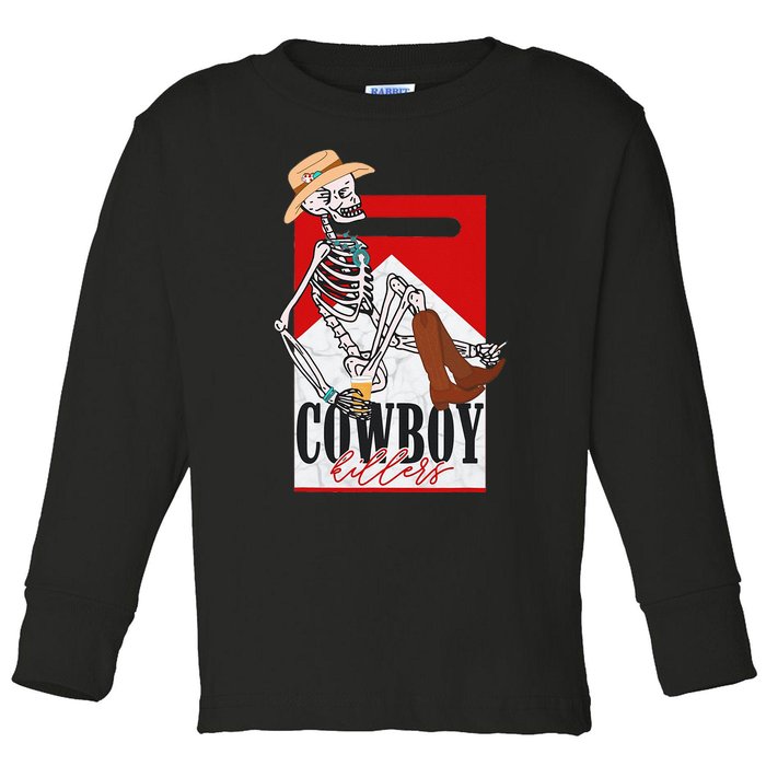 Cowboy Killer Graphic Tee Toddler Long Sleeve Shirt