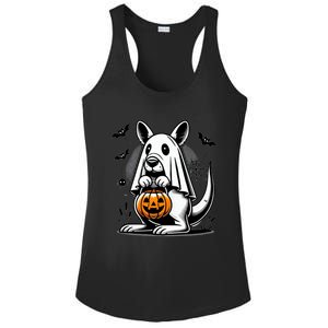 Cute Kangaroo Ghost Funny Halloween Trick Or Treat Ladies PosiCharge Competitor Racerback Tank