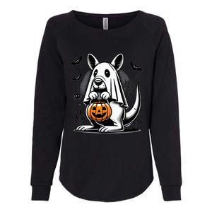 Cute Kangaroo Ghost Funny Halloween Trick Or Treat Womens California Wash Sweatshirt