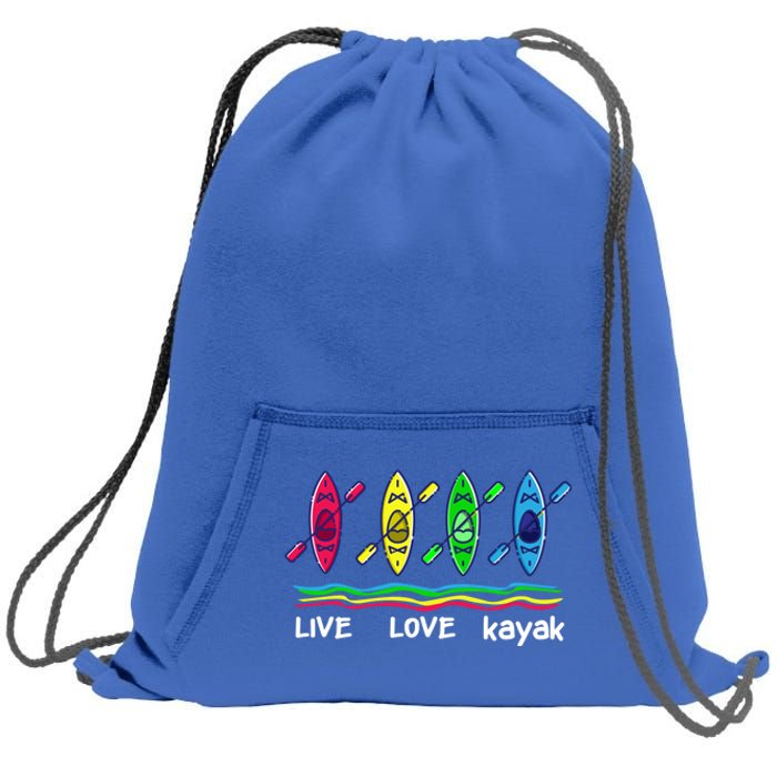 Cool Kayaks Gift For Outdoor Funny Kayaking Boating Cute Gift Sweatshirt Cinch Pack Bag