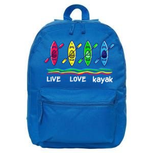 Cool Kayaks Gift For Outdoor Funny Kayaking Boating Cute Gift 16 in Basic Backpack