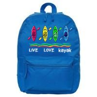 Cool Kayaks Gift For Outdoor Funny Kayaking Boating Cute Gift 16 in Basic Backpack