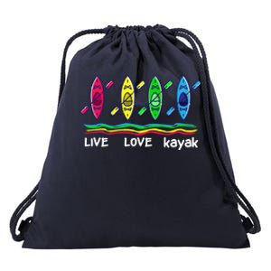 Cool Kayaks Gift For Outdoor Funny Kayaking Boating Cute Gift Drawstring Bag