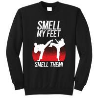 Cool Karate Gift For Boy Girl Funny Smell My Feet Karate Sweatshirt