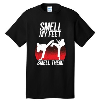 Cool Karate Gift For Boy Girl Funny Smell My Feet Karate Tall T-Shirt