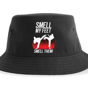 Cool Karate Gift For Boy Girl Funny Smell My Feet Karate Sustainable Bucket Hat