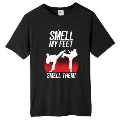 Cool Karate Gift For Boy Girl Funny Smell My Feet Karate Tall Fusion ChromaSoft Performance T-Shirt