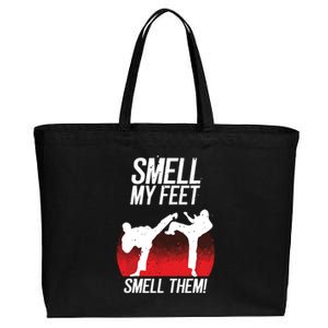 Cool Karate Gift For Boy Girl Funny Smell My Feet Karate Cotton Canvas Jumbo Tote