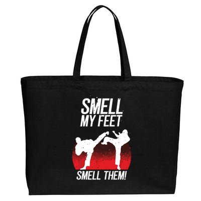 Cool Karate Gift For Boy Girl Funny Smell My Feet Karate Cotton Canvas Jumbo Tote