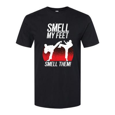 Cool Karate Gift For Boy Girl Funny Smell My Feet Karate Softstyle CVC T-Shirt