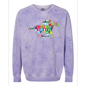 Cute Kentucky Horse Racing Silks Colorblast Crewneck Sweatshirt