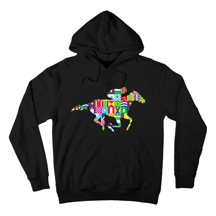 Cute Kentucky Horse Racing Silks Hoodie