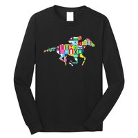 Cute Kentucky Horse Racing Silks Long Sleeve Shirt