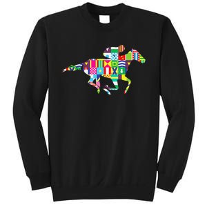 Cute Kentucky Horse Racing Silks Sweatshirt