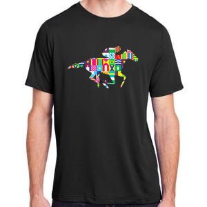 Cute Kentucky Horse Racing Silks Adult ChromaSoft Performance T-Shirt