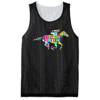 Cute Kentucky Horse Racing Silks Mesh Reversible Basketball Jersey Tank