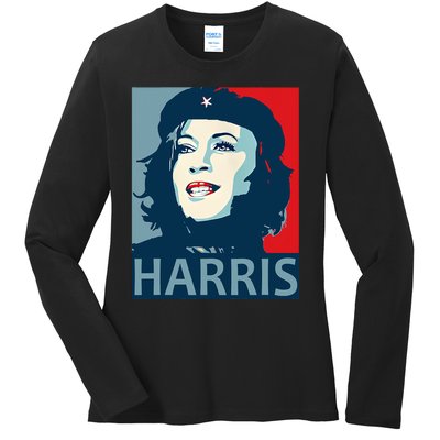 Che Kamala Harris Stop Commie La Harris Ladies Long Sleeve Shirt