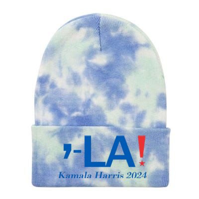 Commala Kamala Harris 2024 Tie Dye 12in Knit Beanie