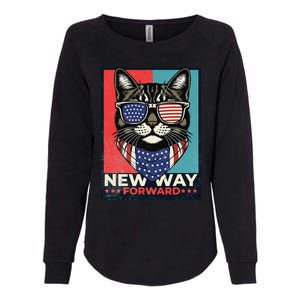 Cat Kamala Harris New Way Forward American Election 2024 Womens California Wash Sweatshirt