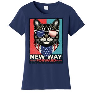 Cat Kamala Harris New Way Forward American Election 2024 Women's T-Shirt