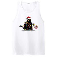 Cat Kamala Harris Black Cat Pushing Trump Elephant Christmas PosiCharge Competitor Tank