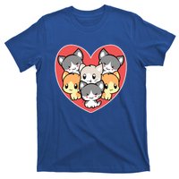 Cute Kitten Heart Shaped Design For Cat Lovers Meaningful Gift T-Shirt