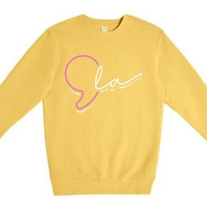 Cute Kamala Harris Comma La Premium Crewneck Sweatshirt