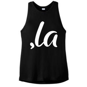 Cute Kamala Harris Comma La Ladies PosiCharge Tri-Blend Wicking Tank