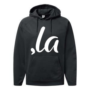 Cute Kamala Harris Comma La Performance Fleece Hoodie