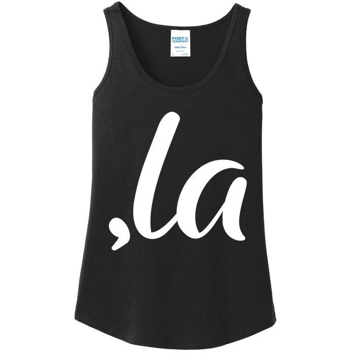 Cute Kamala Harris Comma La Ladies Essential Tank