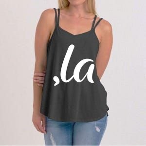 Cute Kamala Harris Comma La Women's Strappy Tank